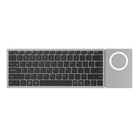 Keyboard Nirkabel 78-Tombol Desain Baru USB Aluminium untuk Kantor, Komputer, Pengisi Daya Ponsel, 3-Mode untuk Keyboard Bluetooth Mode Bluetooth