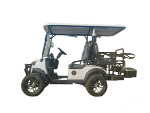 4-Seater Electric GolfCart XM45007 Rear-wheel Drive <b>72V</b> <b>Battery</b> 12" Off-road Tires Bumper Rain Curtain CE Certified 80km Range - Product Image 4