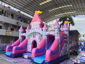 Thương mại thiết kế mới công chúa và Kỳ Lân <span class=keywords><strong>Bouncer</strong></span> với trượt trở ngại <span class=keywords><strong>Bouncer</strong></span> Jumper nhảy lâu đài bị trả lại nhà để bán - Product Image 2