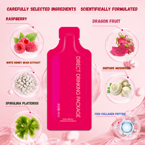 Bebidas Prebióticas para Mujeres, Concentrado de Fruta de Frambuesa con Dipeptido, para Pérdida de Peso - Product Image 2