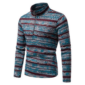 Hiver Custom Teens New Boys Long Sleeved Men's Patterned Jacquard Knitwear Casual Pullover Men's Sweater - Product Image 5