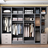 Armoire Moderne de Chambre, Meuble de Rangement en Bois de Luxe sur Mesure