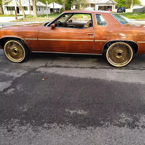 Customised New 24''/26'' 9/10 150 <b>Spoke</b> Steel gold Finish Wire <b>Wheels</b> - Product Image 1