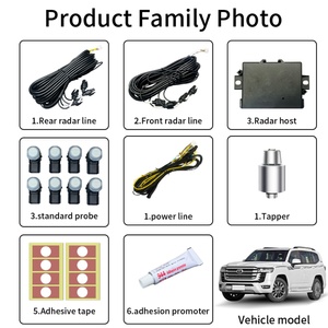 Système d'assistance au stationnement pour Toyota Prado LC250 Land Cruiser, capteurs de stationnement pour constructeur automobile, 8 capteurs, capteurs de stationnement avant et arrière - Product Image 2