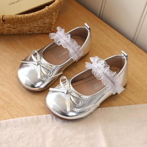Zapatos de Princesa Lolita con Encaje Dulce, Tipo Mary Jane, para Niñas, Suela Suave y Cómodos para Caminar en Otoño - Product Image 3