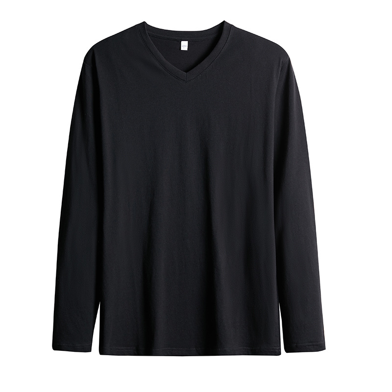 Long sleeve v neck black