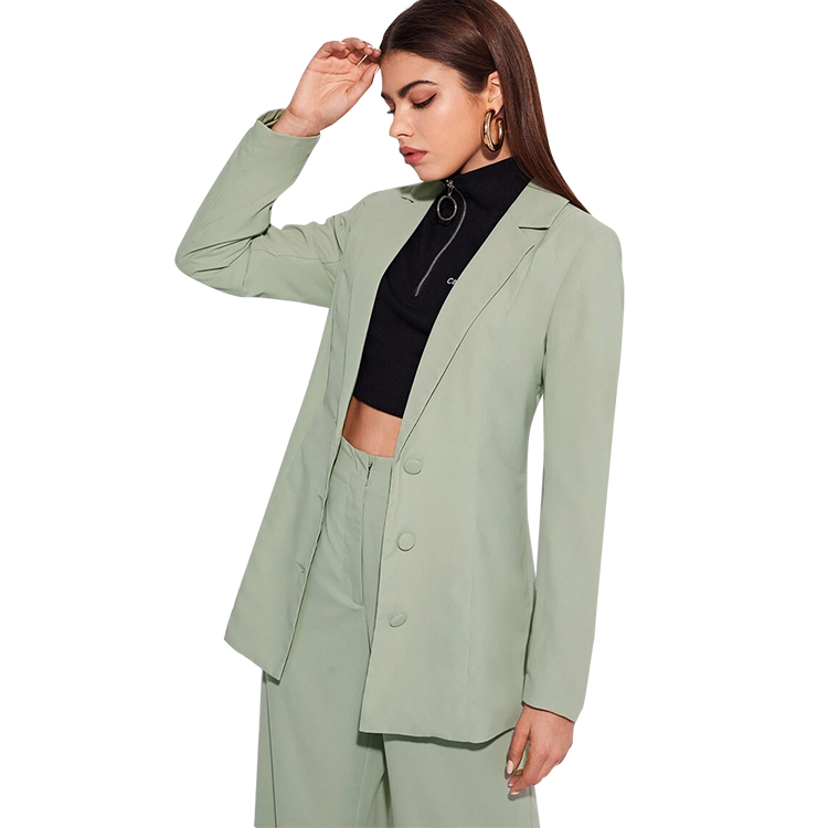 Blazer Outfit Womens Mint Green Jacket Mrat Blazers Jacket For