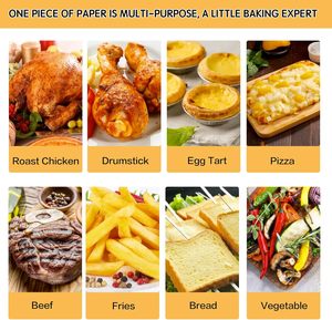 Papier sulfurisé pour friteuse à air, idéal pour la cuisson des aliments surgelés, de la viande, du poulet, des pizzas et des pâtisseries - Product Image 6
