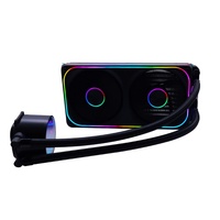 Ventilateur de refroidissement CPU AIO Manmu Black 120mm RGB DC12V 4 broches PWM à roulement fluide, faible bruit, dissipateur thermique en plastique pour boîtier d'ordinateur de jeu