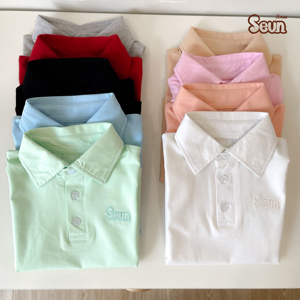 Polo pour enfants en coton, fabrication directe d'usine, t-shirt personnalisé avec logo, confortable, vêtements décontractés pour garçons et filles - Product Image 4