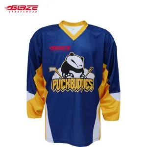 2019 Venta caliente al por mayor Jersey sublimación personalizada para hombre Jersey de hockey sobre hielo - Product Image 4