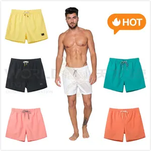 Men's Breathable 100% Polyester Men's Shorts Swim Shorts Quickly Dry Men's Solid Shorts