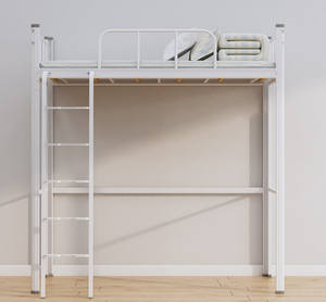 Sinh viên giá rẻ ký túc xá phòng ngủ đồ nội thất căn hộ sử dụng sắt Loft giường với cầu thang máy tính bàn và tủ quần áo tủ quần áo với kệ sách - Product Image 4