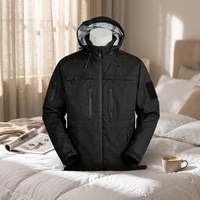 Veste tactique multifonctionnelle imperméable et coupe-vent en microfibre à membrane multi-poches, tissu sergé Talson Tricot