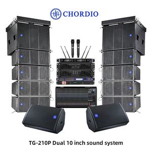 Système audio CHORDIO TG-210P double 10 pouces, SPL élevé, 45 Hz-20 kHz, pleine fréquence, pour une utilisation professionnelle durable en direct - Product Image 1