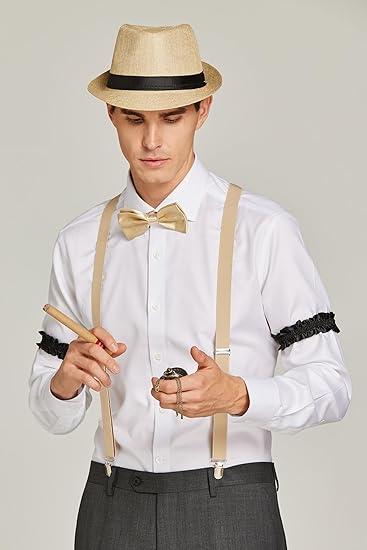 1920s Accessories for Men - Gatsby Gangster Costume Set