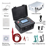 Medidor de Resistencia de Aislamiento Digital YC205C, Megóhmetro de Alto Voltaje, Software para PC por USB, Batería de Litio Integrada, OEM