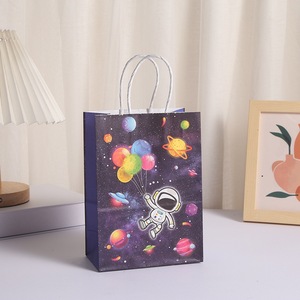 Sacchetti Regalo a Tema Pianeti con Manici, Sacchetti in Carta Kraft per Feste di Compleanno, Decorazioni per Feste per Bambini - Product Image 6