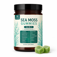 Gummies aux pommes vertes 16-en-1 de marque privée avec mousse marine, fucus et racine de bardane pour la santé capillaire et le bien-être général