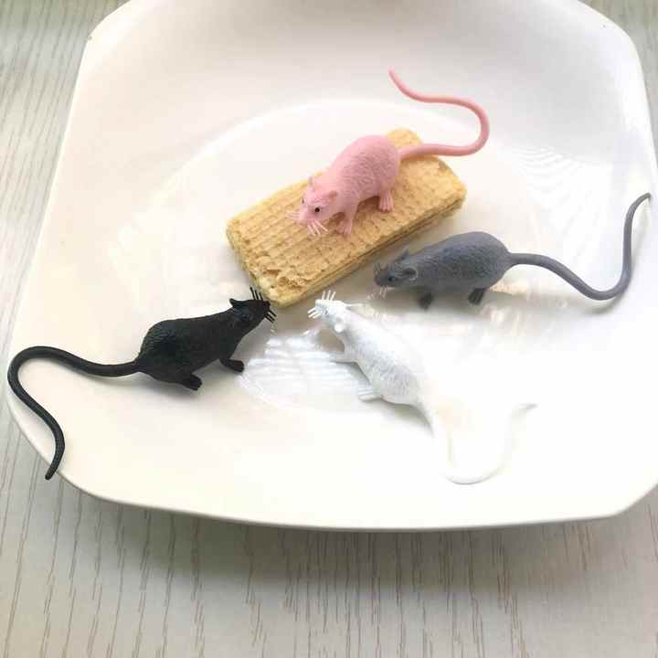 3D New DIY Small Mouse Four Colors Craft Handmade Crafts Decor Plastic Toys April Fool Day Newest Gifts for Boys