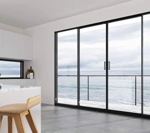 Porte coulissante en aluminium Slimline de conception moderne Verre en aluminium low-e pour les villas Surface finie <span class=keywords><strong>Prix</strong></span> - Product Image 3