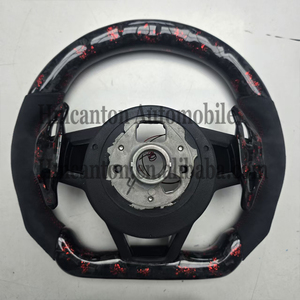 Nuevo Volante Deportivo de Fibra de Carbono Forjada con LED y Alcántara para Audi B9 B8 C8 A4 A6 A7 R8 TT RS A8 Q7 - Product Image 5