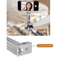 Support magnétique multifonctionnel pour téléphone portable Support de table en métal égoïste pour mini trépied flexible Support de téléphone portable
