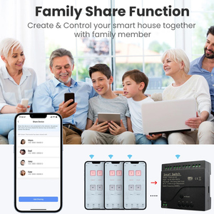 Tuya AC 85-250V 4 canales Wifi Smart Home Appliance <span class=keywords><strong>Control</strong></span> <span class=keywords><strong>Switch</strong></span> Module 4CH 10A Relay Momentary Toggle Interlock - Product Image 5