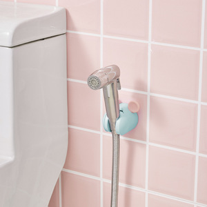 HeDou Shower Head Holder Adjustable No <b>Drill</b> Bathroom Storage Round Design Patent LSWY16-B - Product Image 4