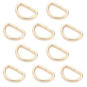 10/15/20/25 mm Gold Alloy Adjustable Dog Collar Purses Bags Belt Webbing Sewing Silver Loop Strap Hooks Buckles Metal D Ring