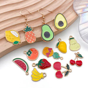 ขายดี! อุปกรณ์ทำเครื่องประดับแฟชั่น DIY <span class=keywords><strong>รูป</strong></span><span class=keywords><strong>ผล</strong></span><span class=keywords><strong>ไม้</strong></span>เคลือบสีสันสดใส <span class=keywords><strong>แตงโม</strong></span> มะนาว ลูกพีช จี้ห้อยประดับ - Product Image 3