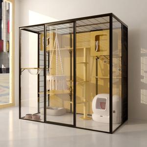 Kunden spezifische Luxus umwelt freundliche Holz Haustier käfige für Katzen Hunde Atmungsaktive wasch bare Katzen bett Höhle Schutz fest verpackt Karton - Product Image 1