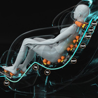 Meilleur vendeur 2024, fauteuil de massage, fauteuil de massage électrique à points fixes, massage complet du corps, fauteuil de massage à gravité zéro, abordable