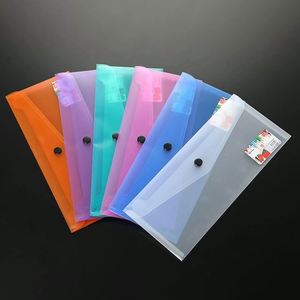 Carpeta de Archivos PP 2026M, 25.5X13cm, Bolsa para Documentos con Impresión UV, Cierre a Presión, Transparente Esmerilado, Organizador de Suministros de Oficina - Product Image 4