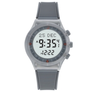 Montres numériques islamiques arabes étanches en plastique noir WY-16 AL-FAJR pour la prière musulmane avec fonction Azan