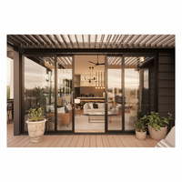 Lukliving Porte coulissante en verre à fermeture douce simple, modèle suspendu, en promotion