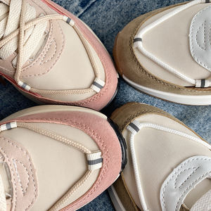 Sneakers tendance unisexes à semelle épaisse, basses, à lacets, plateforme pour hommes et femmes - Product Image 3