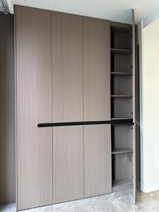 Armadio Guardaroba Moderno Tradizionale Europeo in Melamina Pieghevole da Parete Regolabile per Camera da Letto, Mobile Contenitore per la Casa - Product Image 4