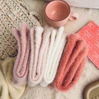 5 paires de chaussettes d'hiver brodées en forme de cœur, super douces et moelleuses, pour femmes, collection 2026, vente chaude