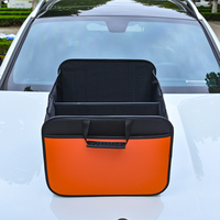 Boîte de rangement robuste pour coffre de voiture avec panneaux renforcés et classification multi-compartiments pour l'organisation intérieure du véhicule
