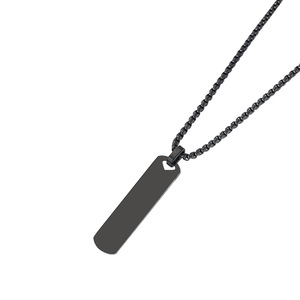 개인 맞춤 펜던트 목걸이 스테인리스 스틸 레이저 각인용 블랭크 PVD 골드 방수 주얼리 - Product Image 5
