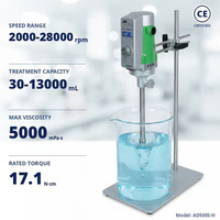 Homogeneizador de Alto Cizallamiento AD300L-H 25-13000ml, Mezclador de Laboratorio Metálico para Microprocesamiento, OEM, Alimentos, Cosméticos, Productos Químicos, Homogeneización de Tejidos