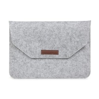 Funda de Fieltro para Portátil de 11.6-15.6 Pulgadas, Bolsa Ligera y Portátil para Computadora con Velcro, Ecológica