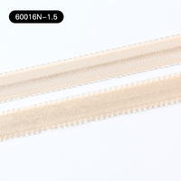 Bande élastique tissée Picot en polyester lisse, haute ténacité, pour bretelles de soutien-gorge, nouvelle mode, vente en gros
