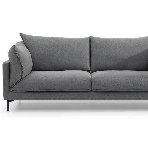 Sikexin modern oturma odası mobilya kanepe seti soft2 kişilik gri kumaş kanepe