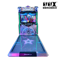 Machine d'arcade grand format à monnayeur pour un joueur, jeu de danse fluorescent, équipement de divertissement pour enfants, garantie 1 an