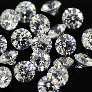 Moissanita Suelta al por Mayor, Piedra en Bruto Redonda, <span class=keywords><strong>Color</strong></span> D, Vvs1, 6.5mm, 1 Quilate, Anillo de Moissanita Blanca, Precio del Diamante Sintético por Quilate - Product Image 1