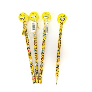 HB <span class=keywords><strong>crayon</strong></span> dessin animé gomme <span class=keywords><strong>Smiley</strong></span> gomme bois noyau noir stylo étudiant enfants écriture stylo <span class=keywords><strong>Smiley</strong></span> série <span class=keywords><strong>crayon</strong></span> - Product Image 2