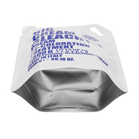 Sac d'emballage liquide de lavage à bec verseur imprimé personnalisé de 3 L, sac en plastique de lavage debout de haute qualité blanc