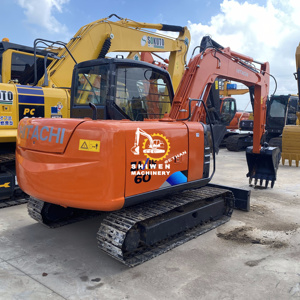 Miniexcavadora Usada Hitachi ZX60 con Cortador de Empuje, Modelos Populares en Venta, Miniexcavadora de Segunda Mano ZX60 ZX70 ZX75 ZX120 ZX130 - Product Image 5